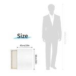 Pre Stretched Canvas 18x24 2 Pack Large Stretched Canvases for Painting Four fold Acrylic Titanium Priming Blank Canvas Boards for Painting