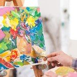 Pre Stretched Canvas 18x24 2 Pack Large Stretched Canvases for Painting Four fold Acrylic Titanium Priming Blank Canvas Boards for Painting