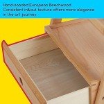 MEEDEN Painting Easel with Storage Drawer, Studio H-Frame Easel- Adjustable (60"~75") Solid Beech Wood Easel Stand for Painting for Adults, Holds Canvas Art up to 35",Natural