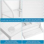 Marbrasse Mesh Pen Holder for Desk, Multi-Functional Pencil Organizer with Drawer, Desk Organizers and Accessories for Office Art Supplies (White)