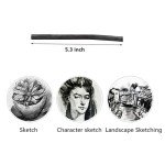 XHBTS Vine Charcoal, Soft, Black 25 Charcoal Sticks for Drawing, Sketching, and Fine Art, Willow Sketch Charcoal Pencils for Drawing (3-5mm(25pcs))