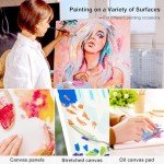 PHOENIX Oil Paint Set, 24x12ml/0.4 Fl Oz Tubes, Non-toxic Oil Based Paints for Canvas Crafts, Great Value Art Supplies for Artists, Adults & Beginners