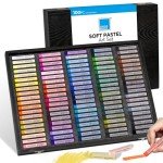 COLOUR BLOCK 100 Soft Pastels for Artists - Professional Chalk Pastels for Adults, Beginner Pastel Chalks Sets, Art Supplies, Pastel Art Set, Soft Pastels, Chalk for Art, Pastels Art Supplies