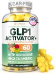 GLP-1 Support Gummies for Craving & Appetite Control (Sugar-Free) With Berberine HCL, Cinnamon, Turmeric & Garcinia - Digestion & De-Bloating Supplement for Women & Men, Carb Blocker, Vegan, Keto