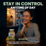 GLP-1 Support Gummies for Craving & Appetite Control (Sugar-Free) With Berberine HCL, Cinnamon, Turmeric & Garcinia - Digestion & De-Bloating Supplement for Women & Men, Carb Blocker, Vegan, Keto