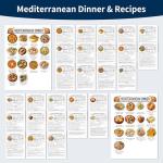 Simple & Easy Mediterranean Diet Cookbook for Beginners & Seniors – Mediterranean Recipe Book with Meal Plans, Foods Grocery List & Snacks, Large Kitchen Notebook 8.5x11", Mediterranean Diet Journal Gift