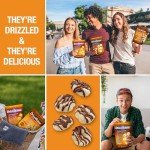 Drizzilicious Mini Rice Cakes S'mores - Rice Crisps, Healthy Snack for Adults and Kids, Flavored Rice Cakes, Vegan, Gluten Free, Allergen Free, Only 90 Calories Per Bag - 0.74 oz (Pack of 10)