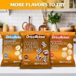 Drizzilicious Mini Rice Cakes S'mores - Rice Crisps, Healthy Snack for Adults and Kids, Flavored Rice Cakes, Vegan, Gluten Free, Allergen Free, Only 90 Calories Per Bag - 0.74 oz (Pack of 10)