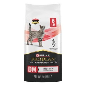 Purina Pro Plan Veterinary Diets DM Dietetic Management Feline Formula Dry Cat Food - 6 lb. Bag