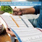 Set 3 Mediterranean Diet Food List, Mediterranean Ingredient Meal Plan, Diet Foods To Limit - Avoid Guide Brochure, To Limit, Lunch, Breakfast Recipes for Easy Chart, Net Carbs Calories Serving Size