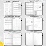 EPEWIZD Food and Fitness Journal, Weight Loss Journal for Women Men, 5.6"X 8.5" Food Diary & Meal Planner to Track Diet and Fitness Health, Calorie Counter Book (3 Month)-Black