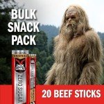 Jack Link's Beef Sticks, Original Zero Sugar – Protein Snack, Meat Stick with 6g of Protein, Meat Snack Sticks Made with 100% Beef, Keto & Paleo Diet Ready, Individually Wrapped – 0.92 Oz. (20 Count)