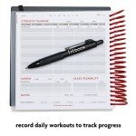 Fitlosophy Fitbook: 12 week Fitness Journal and Planner for Workouts, Weight Loss and Exercise, White