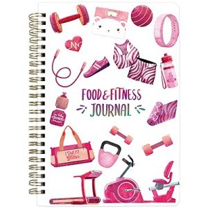 Food Nutrition Fitness Journal Weight Loss Wellness Workout Calorie Counter Log Diary Notebook Planner Diet Meal Exercise Training Health Tracker 6.1" x 8.5"