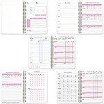 Food Nutrition Fitness Journal Weight Loss Wellness Workout Calorie Counter Log Diary Notebook Planner Diet Meal Exercise Training Health Tracker 6.1" x 8.5"