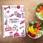 Food Nutrition Fitness Journal Weight Loss Wellness Workout Calorie Counter Log Diary Notebook Planner Diet Meal Exercise Training Health Tracker 6.1" x 8.5"