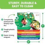 Keto Cheat Sheets Magnets Booklet - Keto Gifts For Women - Keto Diet Beginners Guide - Keto Food Book Magnetic Chart - Weight Loss Low Carb Ketogenic Diet Keto Cookbook Meal Plan - Keto Chow Mojo