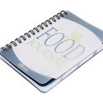 ATDAWN Food Journal/Food Diary/Diet Journal Notebook, 5x7 Inch, 120 Pages, Durable Thick Translucent Cover, Wire-O Binding