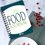 ATDAWN Food Journal/Food Diary/Diet Journal Notebook, 5x7 Inch, 120 Pages, Durable Thick Translucent Cover, Wire-O Binding