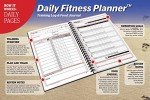 SaltWrap Daily Fitness Planner - Gym Workout Training Log, Weightlifting Exercise Journal, and Food/Diet Tracker - Daily and Weekly Pages, Goal Tracking, Spiral-Bound, 7 x 10 inches