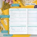 Legend Wellness Planner & Food Journal – Daily Diet & Health Journal with Weight Loss, Measurement & Exercise Trackers – Lifestyle & Nutrition Diary – Lasts 6 Months, A5 Size – Turquoise