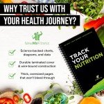 NewMe Fitness Journal for Women & Men, Nutrition Planner and Food Journal to Track Weight Loss, Muscle Gain, Gym, Bodybuilding Progress, Daily Personal Health Tracker - 1 Pack (Nutrition)