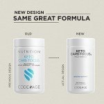 Codeage Keto Carb, White Kidney Bean, Green Tea & Cinnamon Bark Supplement, Triple Action Keto Cheat Vegan Pills, Ketogenic, Low Carb Diet Sugar, 3 Months Supply, Non-GMO, Gluten-Free, 180 Capsules