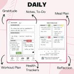 Life & Apples Wellness Journal Planner – Food Log, Fitness Tracker, Habit Tracker, Weight Loss Journal for Diet Tracking and Health Goals, Undated, Size A5 Berry