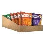 Quest Nutrition Tortilla Style Protein Chips Variety Pack, Chili Lime, Nacho Cheese, Loaded Taco, Low Carb, High Protein, Gluten Free, 1.1 oz (Pack of 12)