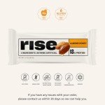 Rise Breakfast Whey Protein Bars Almond Honey, 18g Protein, 2.01 oz (12 Pack)