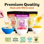 Real Fermented & Probiotic Sauerkraut for Gut Health - TOP KRAUT BUNDLE (3 PACK) by Olive My Pickle