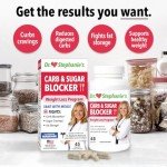 Pharmaganics Carb & Sugar Blocker - Mega Dose of Berberine & Gymnena Supplement - Take with Meals to Reduces Digested Carbs & Weight