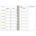 Food and Fitness Journal Meal Journal Diary Workout Wellness Log Notebook Planner Weight Loss Diet Meal Exercise Training Health Tracker 6.1" x 8.5" Hard Cover