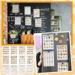 Sinload 12 Pcs Diabetes Food List Diabetes Meal Chart Information Diet Plan, Low Carb Foods List for Blood Sugar Control