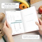 Clever Fox Food Journal - Daily Food Diary, Meal Planner to Track Calories & Nutrients, Weight Tracker Notebook, A5 (Light Pink)