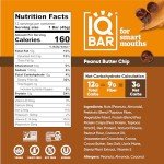 IQBAR Brain and Body Keto Protein Bars - Peanut Butter Chip and Almond Butter Chip - 12 Count Energy Bars - Low Carb Protein Bars - High Fiber Vegan Bars Low Sugar Meal Replacement Bars