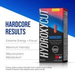 Hydroxycut Hardcore - 60 Rapid-Release Capsules - Thermogenic Calorie Burn, Extreme Energy + Focus, Maximum Intensity - for Women & Men