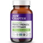 New Chapter Advanced Perfect Prenatal Vitamins, 270ct, Made with Organic, Non-GMO Ingredients for Healthy Baby & Mom - Folate (Methylfolate), Whole-Food Fermented Iron, Vitamin D3 + Ginger