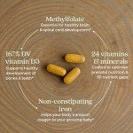 New Chapter Advanced Perfect Prenatal Vitamins, 270ct, Made with Organic, Non-GMO Ingredients for Healthy Baby & Mom - Folate (Methylfolate), Whole-Food Fermented Iron, Vitamin D3 + Ginger