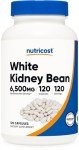 Nutricost White Kidney Beans Capsules 6,500mg Equivalent, 120 Capsules - Vegetarian Caps, Gluten Free and GMO Free