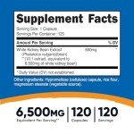 Nutricost White Kidney Beans Capsules 6,500mg Equivalent, 120 Capsules - Vegetarian Caps, Gluten Free and GMO Free