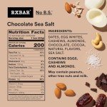 RXBAR Protein Bars, Protein Snack, Snack Bars, Chocolate Sea Salt, 22oz Box (12 Bars)