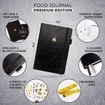 Clever Fox Food Journal Premium – Daily Meal Tracking Log with Calorie Tracker – Nutrition, Diet & Weight Loss Diary for Women & Men – Suitable for Bariatric Meal Tracking – A5 Size (Black)