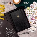Clever Fox Food Journal Premium – Daily Meal Tracking Log with Calorie Tracker – Nutrition, Diet & Weight Loss Diary for Women & Men – Suitable for Bariatric Meal Tracking – A5 Size (Black)