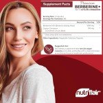 NutriFlair Premium Berberine HCL 1200mg, 120 Capsules - Plus Pure True Ceylon Cinnamon, Berberine HCI Root Supplements Pills - Immune System, Healthy Weight Management