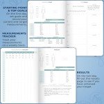 Clever Fox Food Journal Pro – Diet & Wellness Planner for Women & Men – Weight Loss Diary with Calorie Tracker – Food Log for Tracking Meals, Exercise & Weightloss - Undated, 7" x 10" Mystic Blue