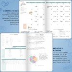 Clever Fox Food Journal Pro – Diet & Wellness Planner for Women & Men – Weight Loss Diary with Calorie Tracker – Food Log for Tracking Meals, Exercise & Weightloss - Undated, 7" x 10" Mystic Blue