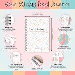 My 90 Day Food Journal: Daily Food Journal, 90 Day Meal Tracker & Planner, Fitness Diet Wellness Planner, Habit Tracker, Weight Loss Tracker, Nutrition Log, Daily Food Diary - A5 Colorful Sky