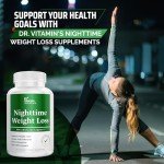 DR. Vitamin Nighttime Fat Burner Supplements - Appetite Suppressants for Weight Loss - Night-Time Fat Burner for Women and Men Supporting Sleep & Relaxation - Metabolism Booster Weight Loss Pills - 30
