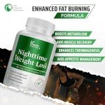 DR. Vitamin Nighttime Fat Burner Supplements - Appetite Suppressants for Weight Loss - Night-Time Fat Burner for Women and Men Supporting Sleep & Relaxation - Metabolism Booster Weight Loss Pills - 30